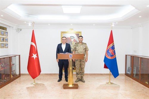 Kaymakamımız Sayın Tuncay KALDIRIM' ın Diyarbakır İl Jandarma Komutanlığı ziyaretleri